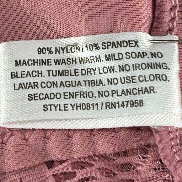 Barbra Lingerie Wm's Cheeky Panties Sz 5X New Cond Rose Color Nylon & Spandex - Picture 5 of 8